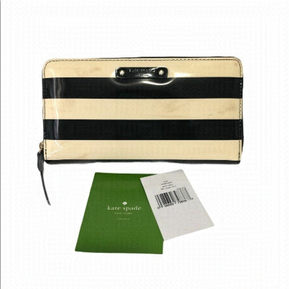 Kate Spade Neda Patent Stripes Wallet